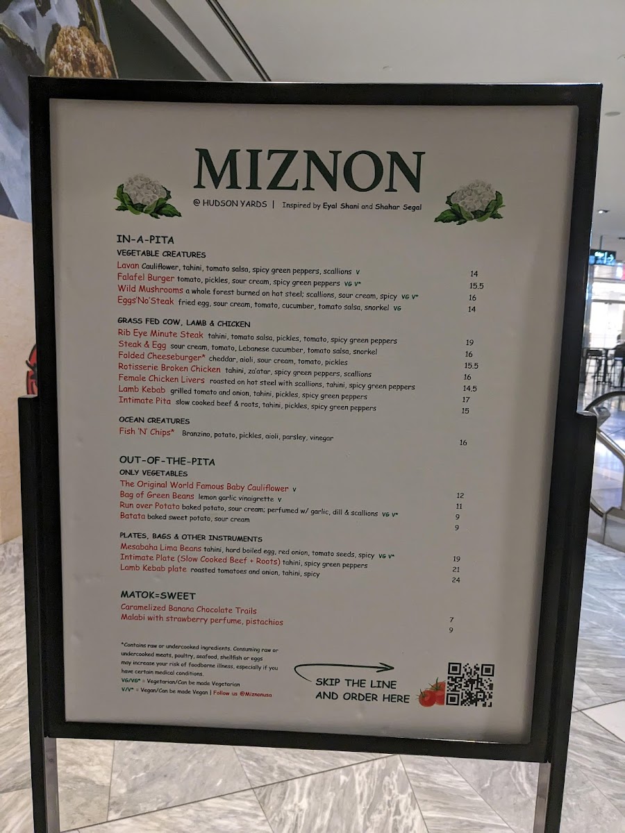 Menu - Miznon photo 9